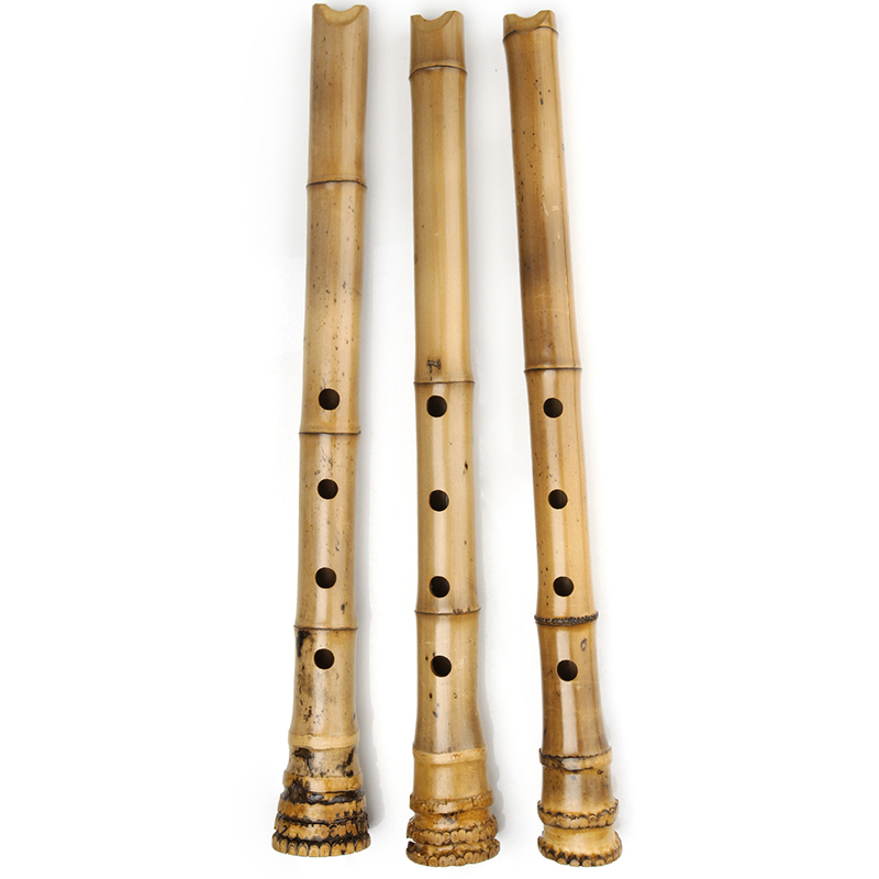 Shakuhachi Bamboo Flute - 5-Loch Handgefertigte Natürliche Bambus-Shakuhachi-Holzflöte 1.8/1.6 D/E
