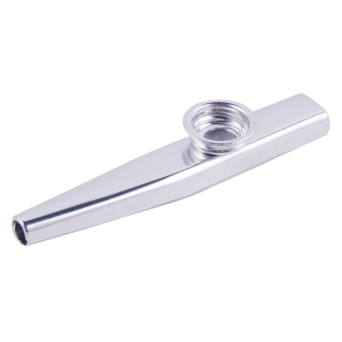 Musical Instrument Flute - Kazoo Silberne Aluminiumlegierung mit Membranflöte, Membranmund,