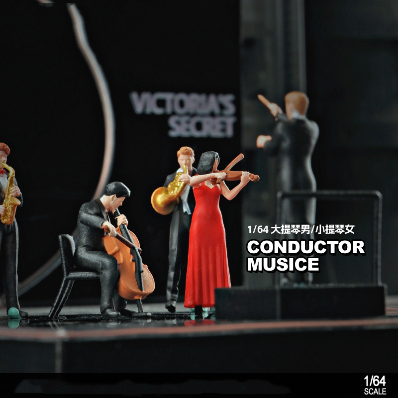 Musical Instrument Fagot - Maßstab 1:64 Figur Band Violine Modell