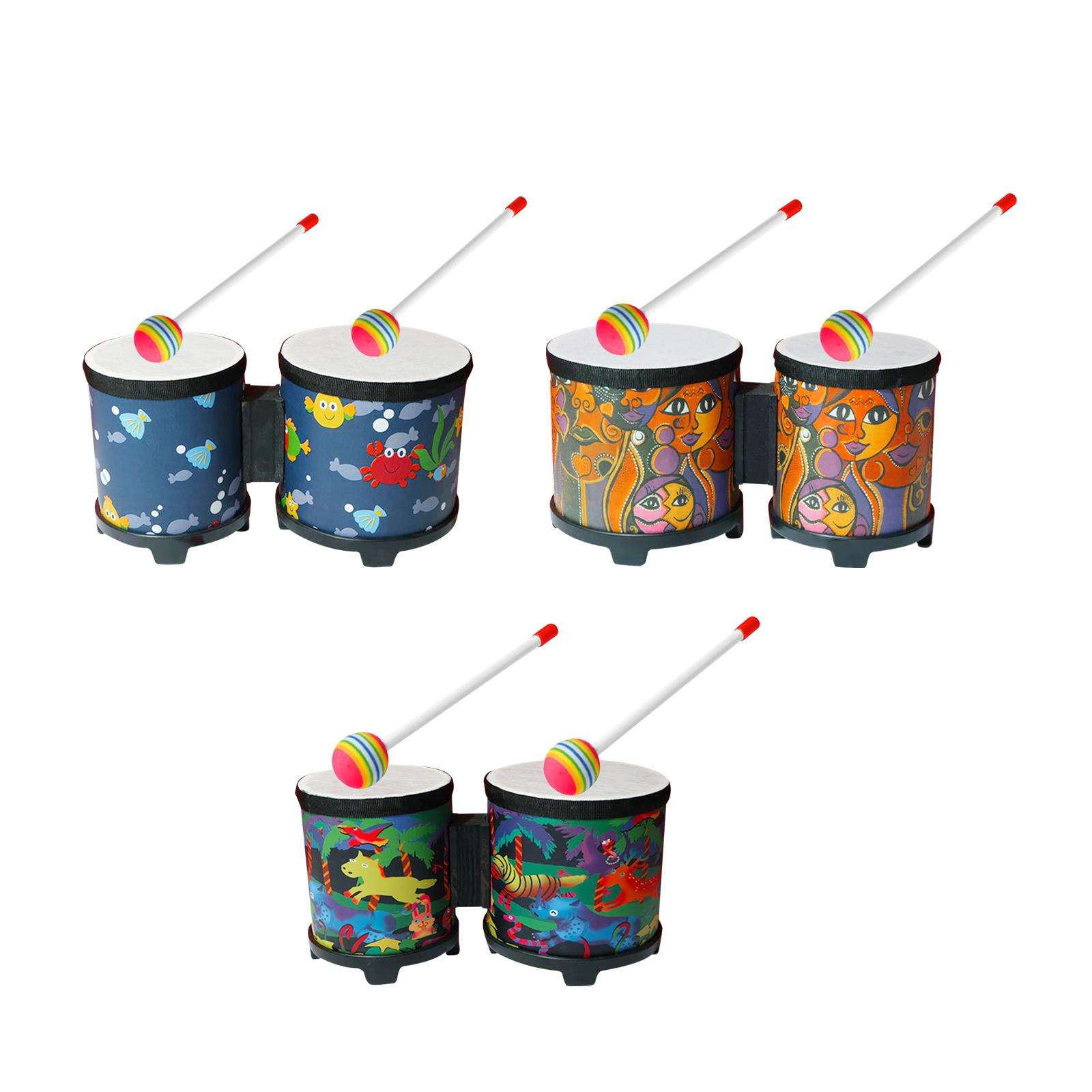 Bongo Drum Set - Bongo-Trommel-Set für Erwachsene, Kinder, Anfänger und