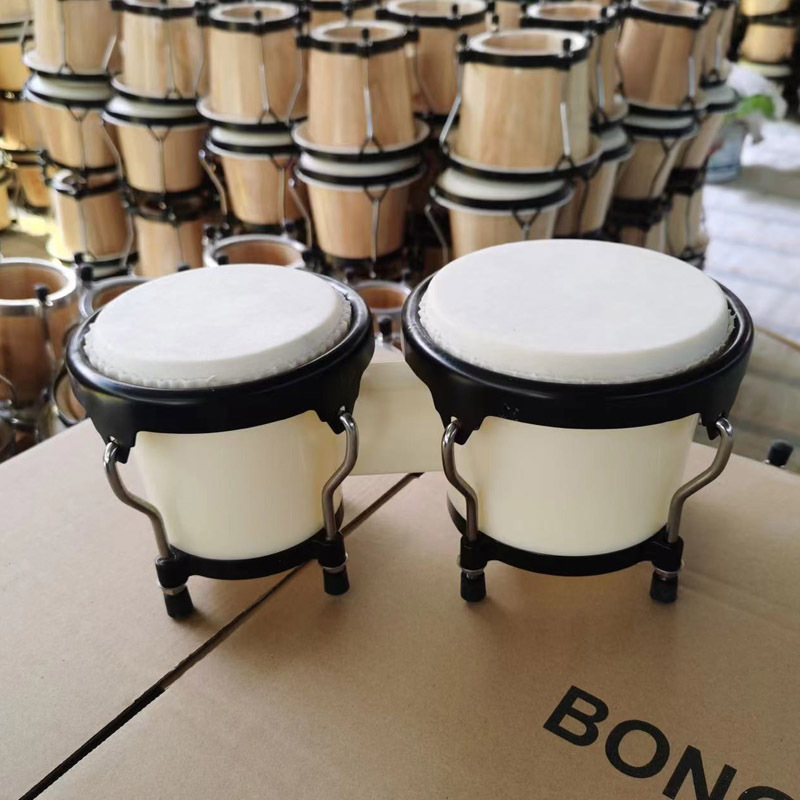 Bongo Drum Set - 4+5-Zoll-Bongommel-Schlaginstrument aus ABS-Kunststoff, Kunststoff-Drum-Set mit integriertem