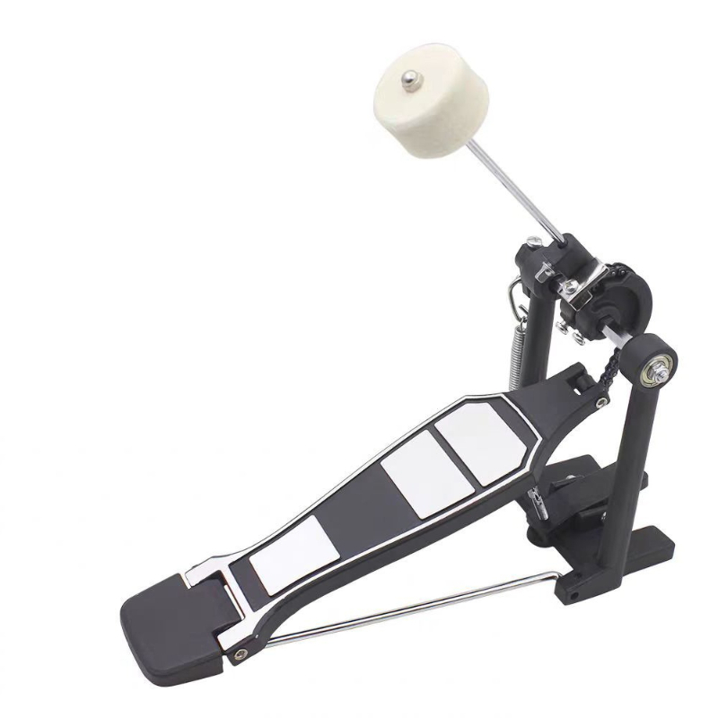Musical Instrument Kit - Einzel-Pedal für Schlagzeuge, Einzel-Bassdrum-Pedal, Jazz-Drum-Pedal, Bassdrum-Übungsgerät,
