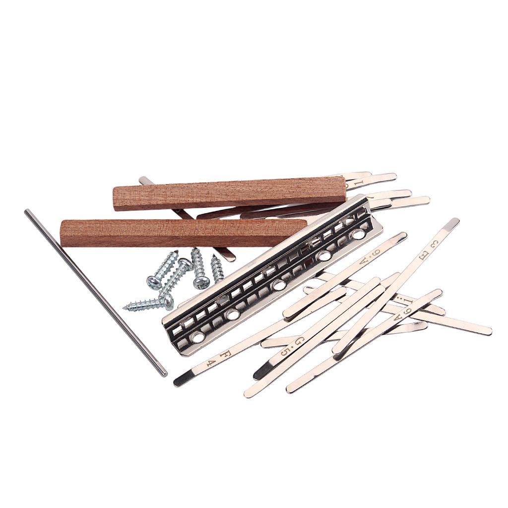 Musical Instrument Kit - Kalimba 17 Tasten DIY-Teile-Set Daumenklavier Stahltasten