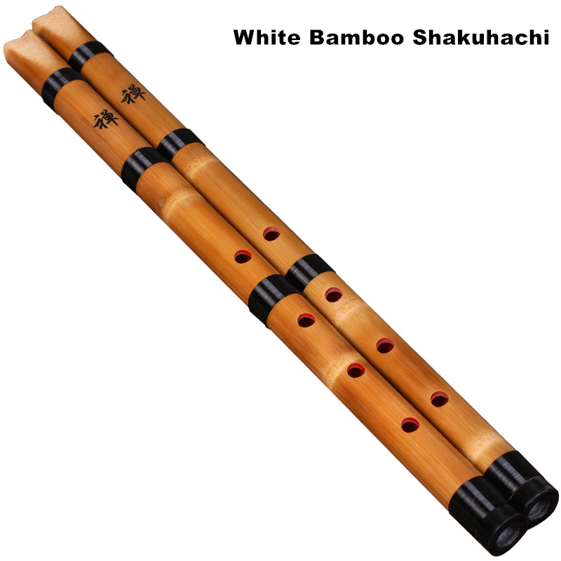 Musical Instrument Xiao - Handgemachte natürliche weiße Bambus Shakuhachi Chiba/japanische