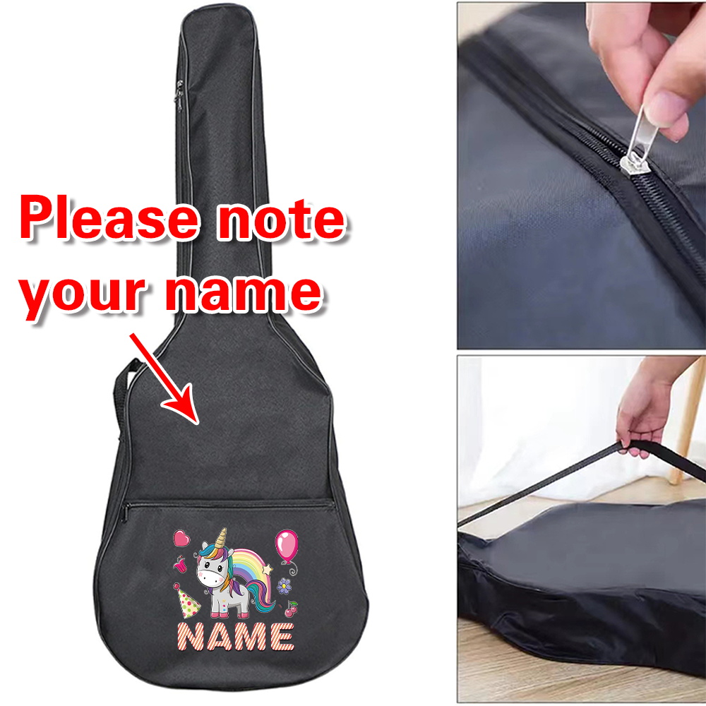 Musical Instrument And Name - Angepasst Name Gitarre Tasche 36-41 zoll