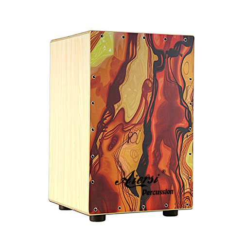 Musical Instrument Kit - Farbige Holz-Hand-Cajon-Box-Trommel-Set Percussion-Instrument für Band, Bühne,