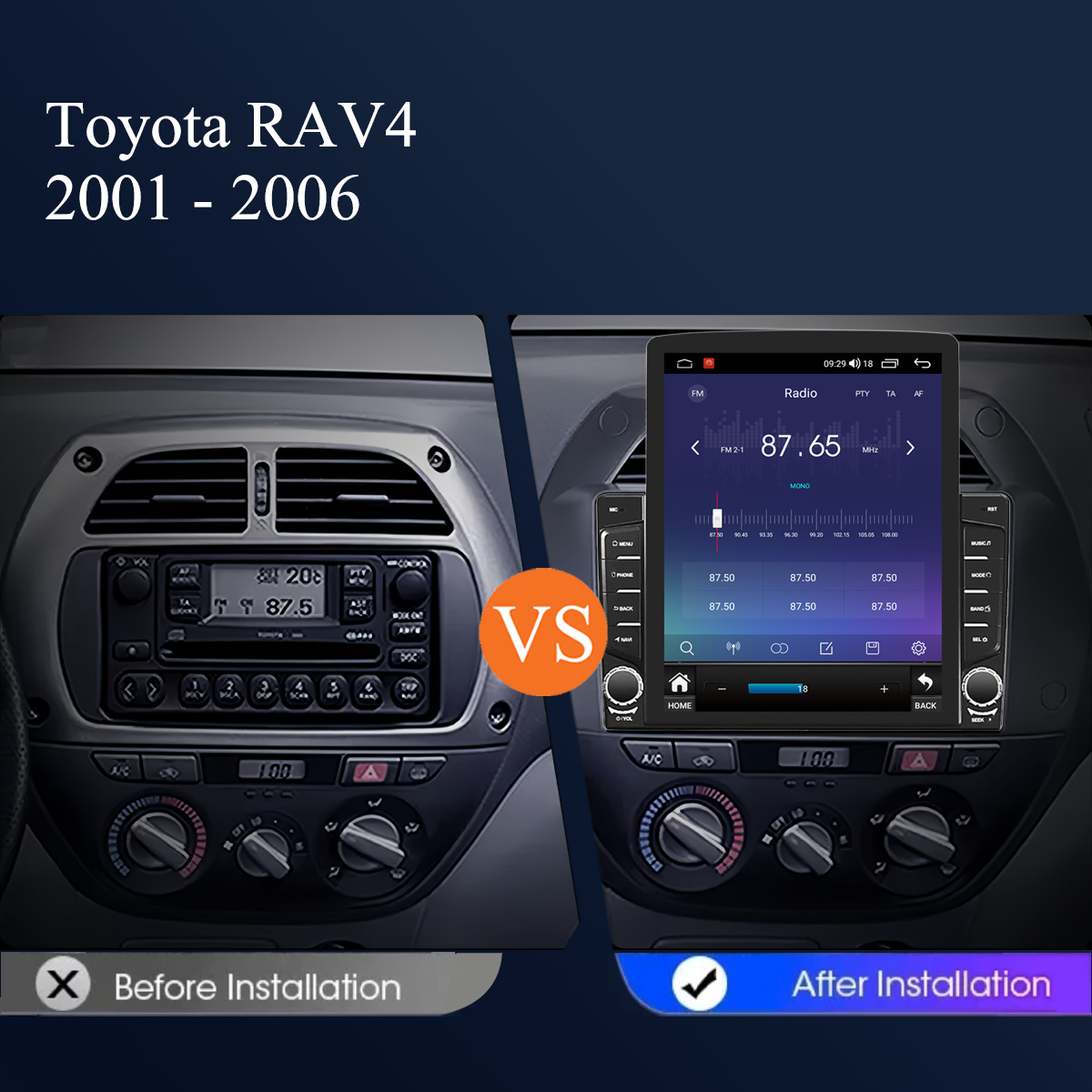 9,7-Zoll-Autoradio für Toyota  – Musical Instrument Of India Bewertung und Preis