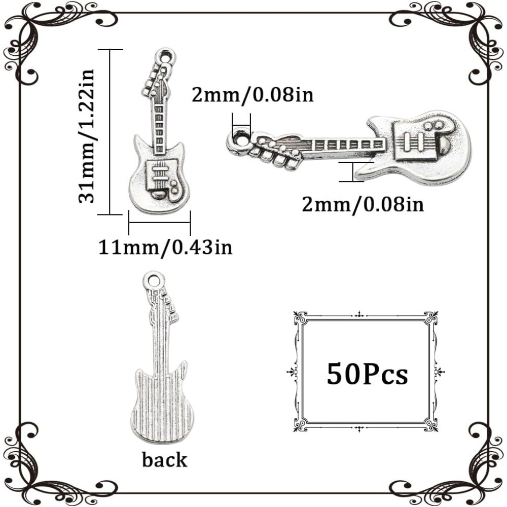1 Box 50 Stück Vintage Gitarre – Musical Instrument Kit Bewertung und Preis