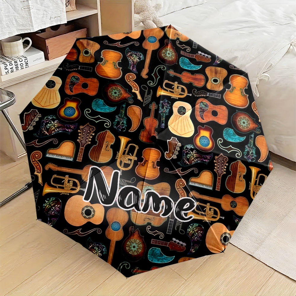 Personalisierter Regenschirm m – Musical Instrument And Name Bewertung und Preis
