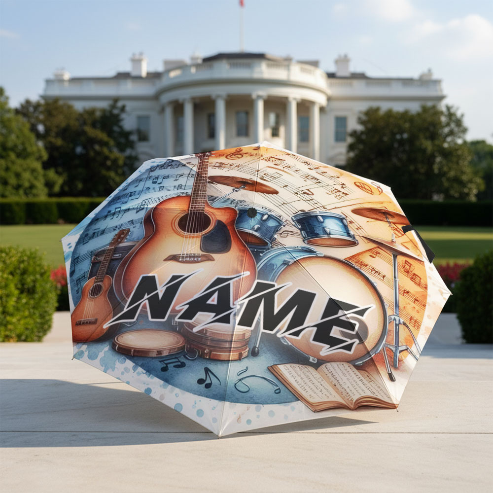 Regenschirm mit individuellem  – Musical Instrument And Name Bewertung und Preis