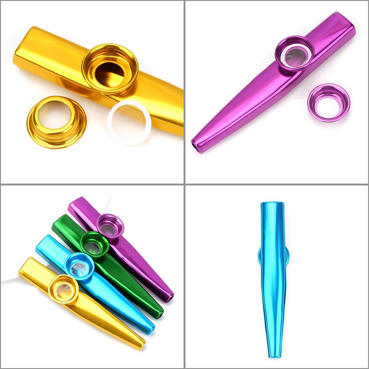 Kazoo Silberne Aluminiumlegier – Musical Instrument Flute Bewertung und Preis