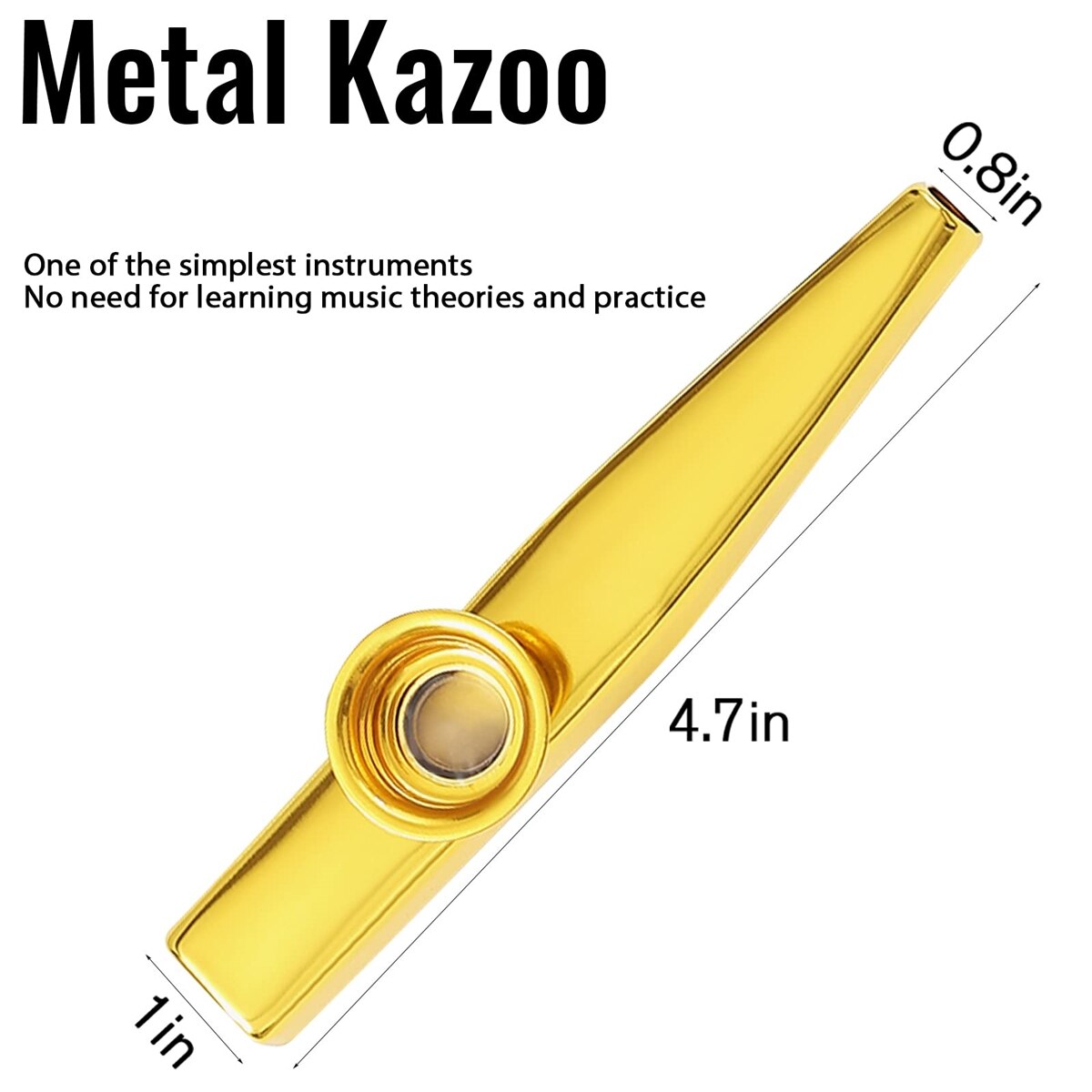 Kazoo Silberne Aluminiumlegier – Musical Instrument Flute Bewertung und Preis