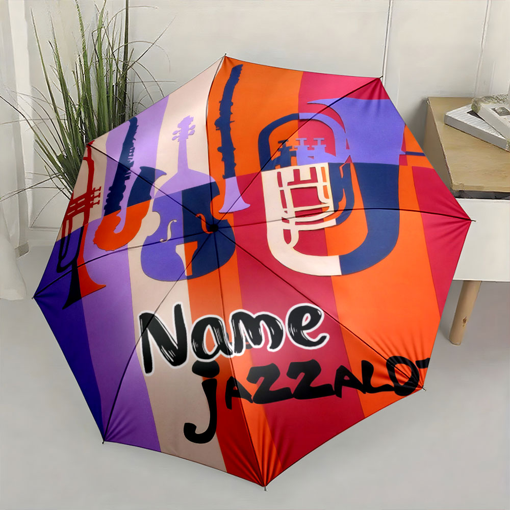 Personalisierter Regenschirm m – Musical Instrument And Name Bewertung und Preis