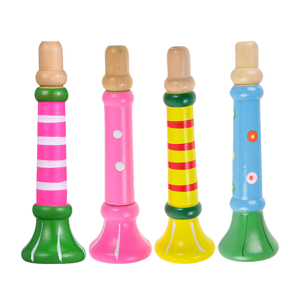 4 Stück bunte kleine Holzflöte – Musical Instrument For Toddlers Bewertung und Preis