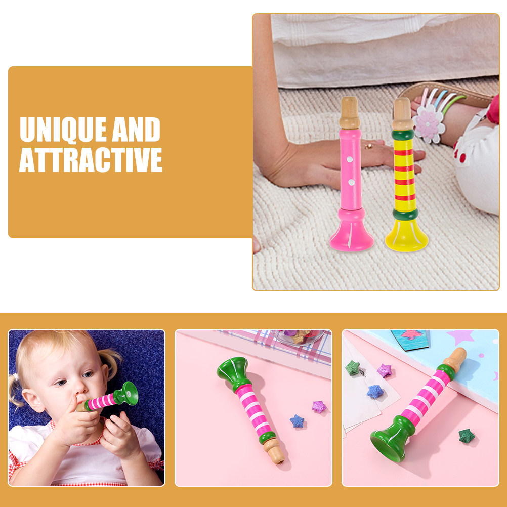4 Stück bunte kleine Holzflöte – Musical Instrument For Toddlers Bewertung und Preis