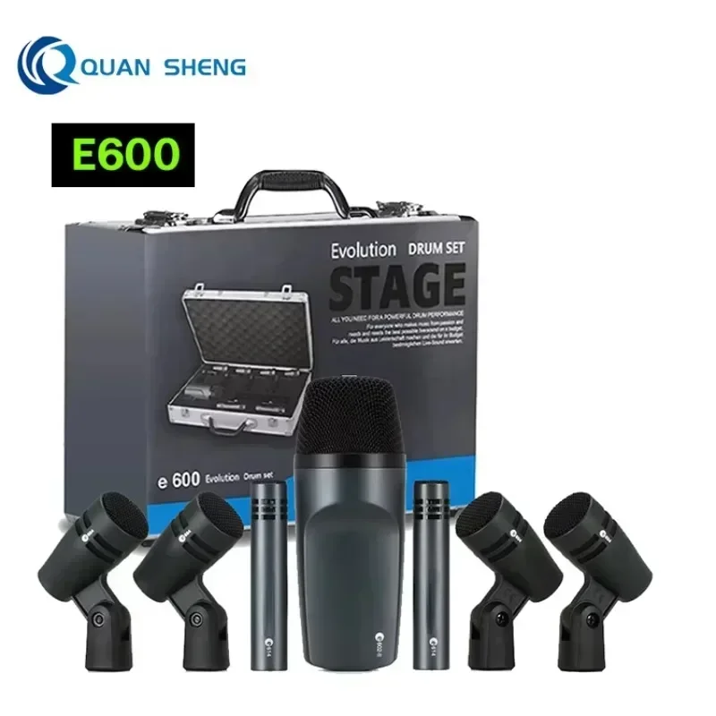 Auf Lager E600 Schlagzeugmikro – Musical Instrument Kit Bewertung und Preis