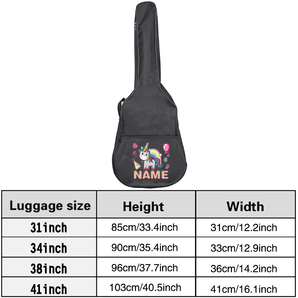 Angepasst Name Gitarre Tasche  – Musical Instrument And Name Bewertung und Preis