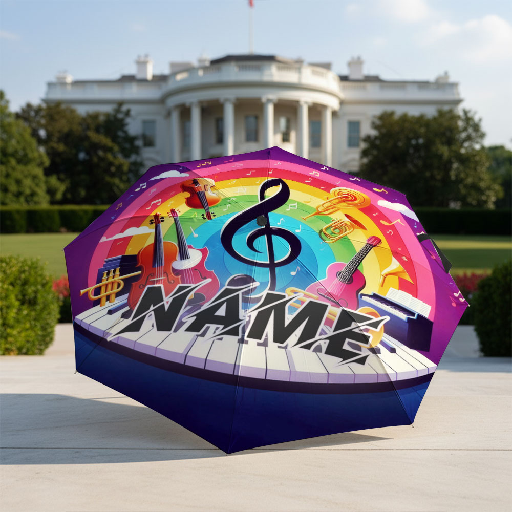Regenschirm mit individuellem  – Musical Instrument And Name Bewertung und Preis